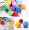 Glitter Pom Poms Assorted Colors – Craft Pom Poms for Kids Crafts & Classroom Projects (1/2" 80 Pack or 1" 40 Pack)